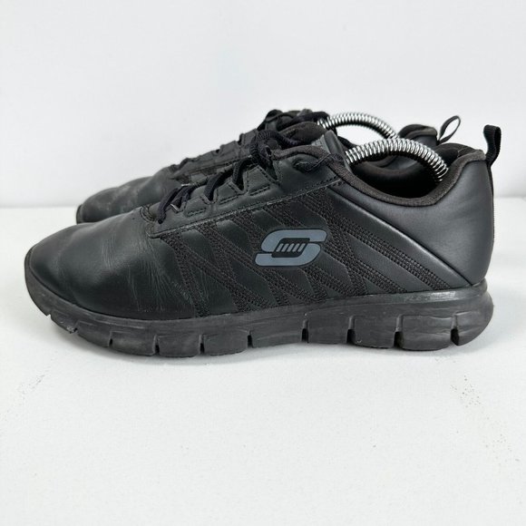 Skechers Work Shoes Womens Size US 9 Black Memory Foam Slip Resistant Light - Picture 6 of 13